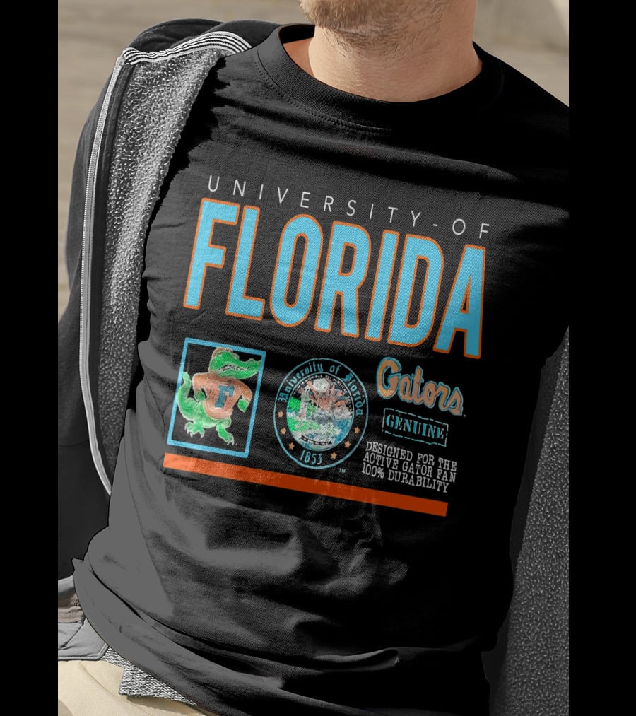 University Florida Gators Genuine Active Fan 100% Durability 1853 T-Shirt