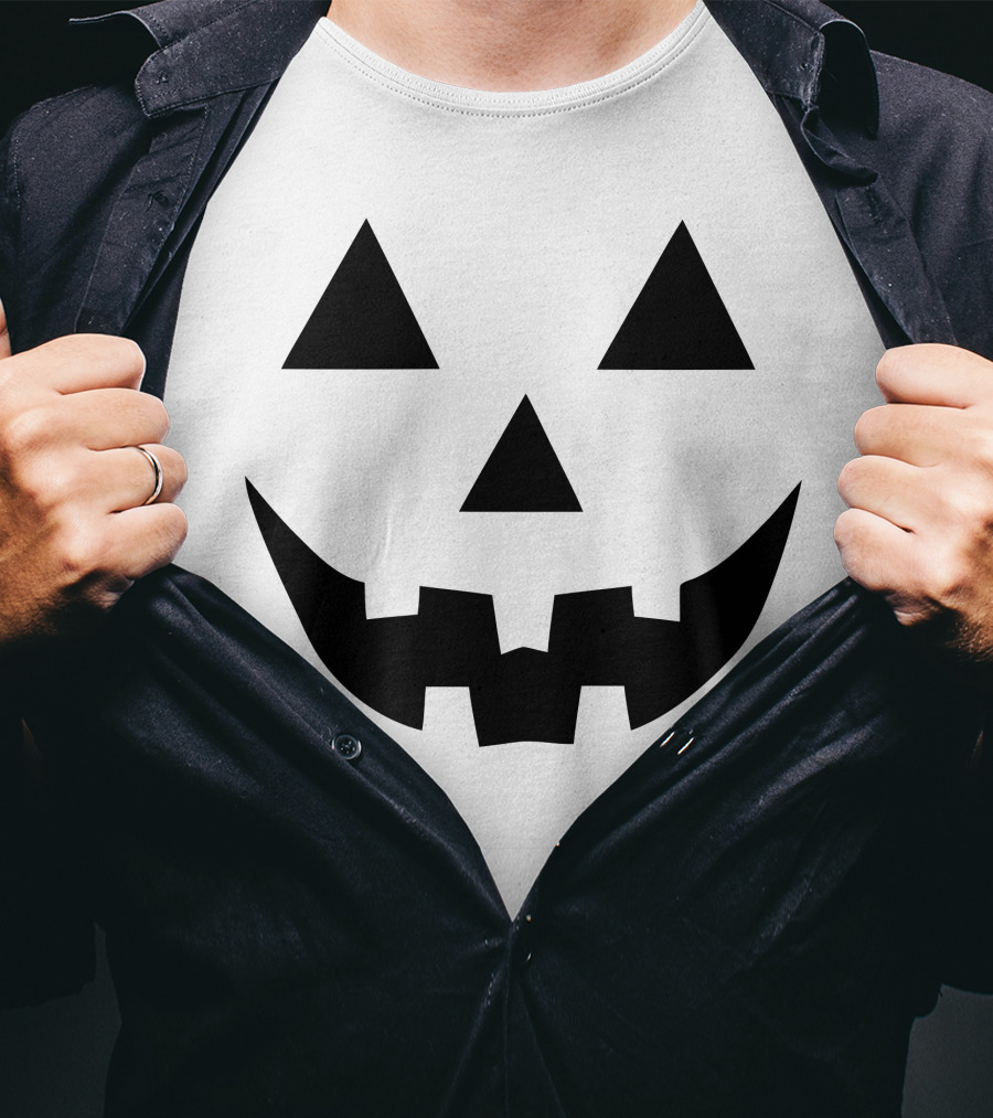 Jack O Lantern Face Pumpkin Halloween Scary Holiday T-Shirt