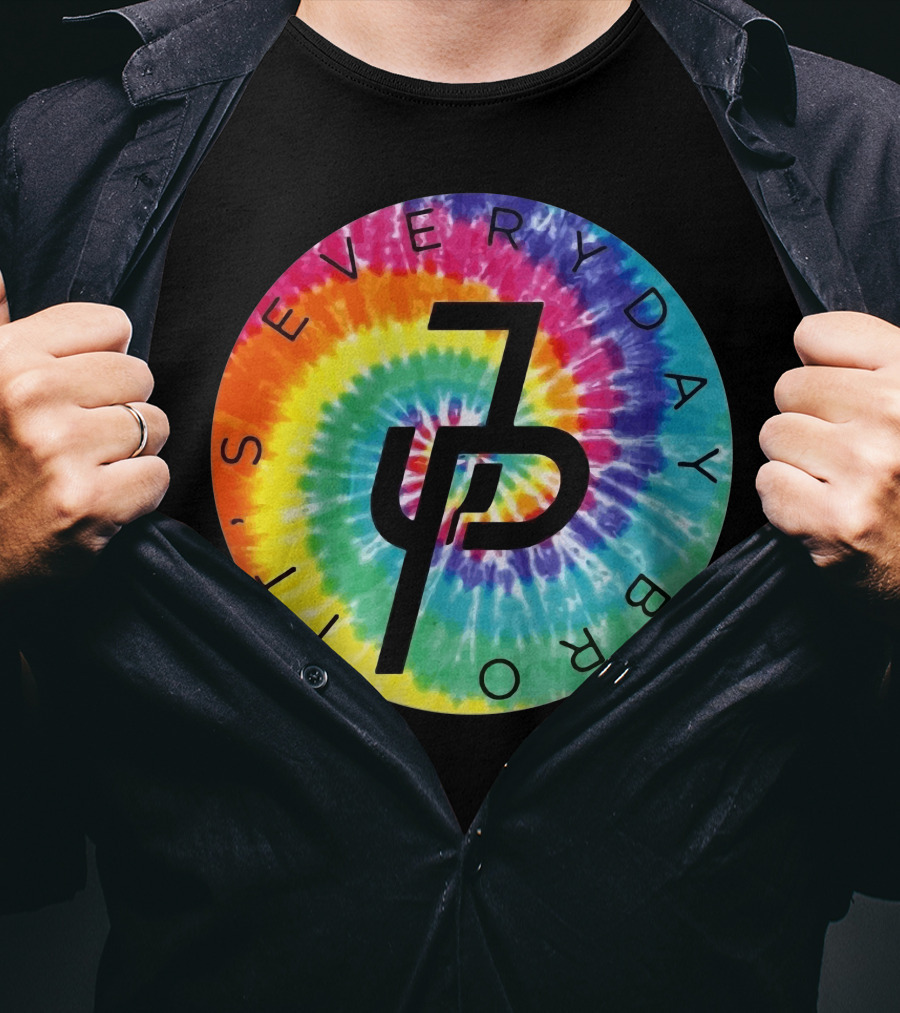 Jake Paul It's Everyday Bro Tie-Dye Logo Youth Personalized Shorts T-Shirt