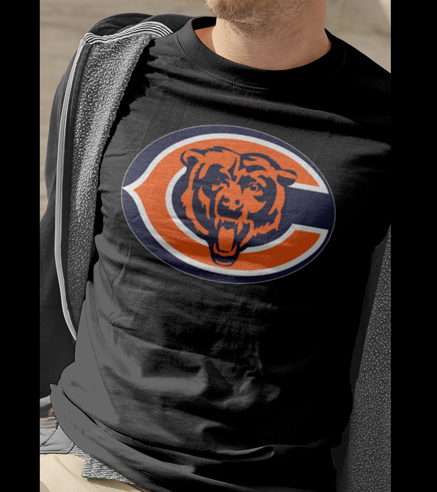 Chicago Bears Football Team Iconic Logo Bear Head T-Shirt