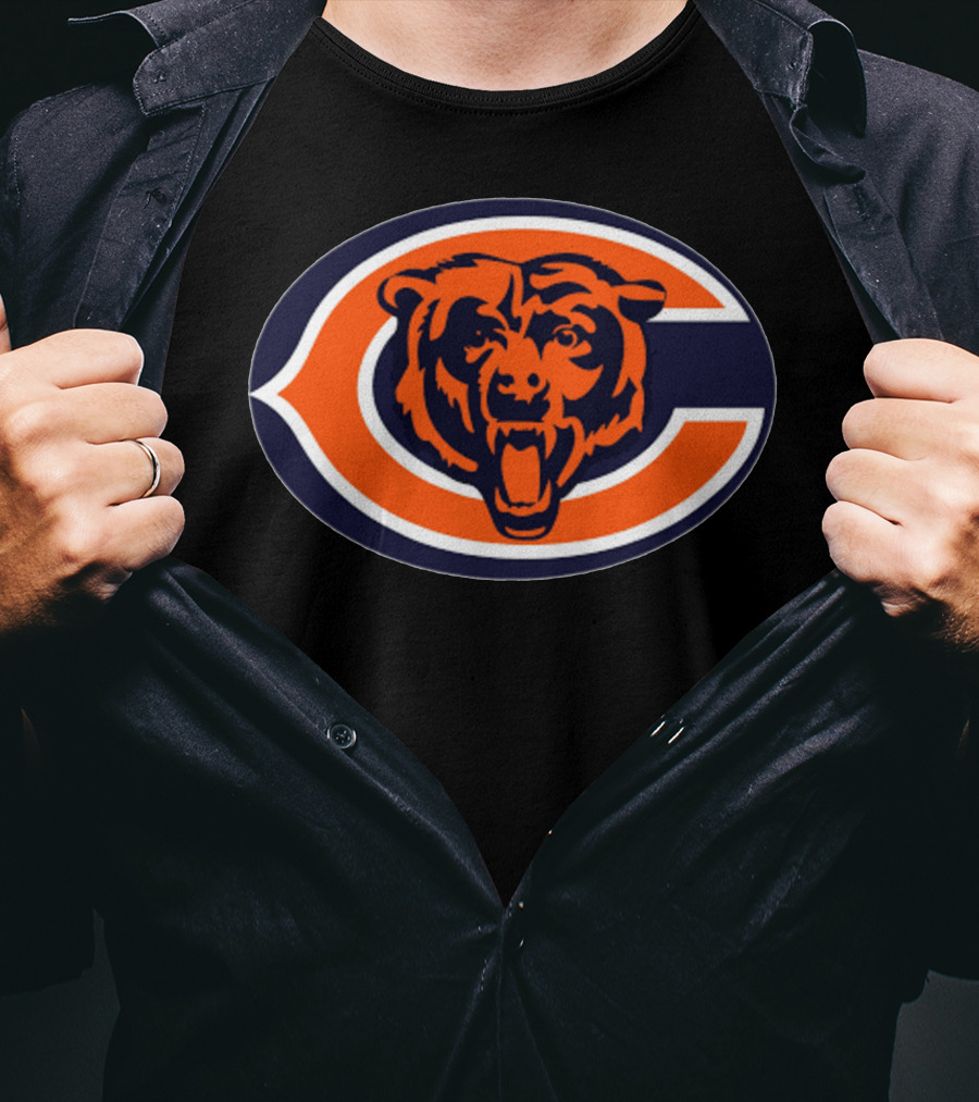 Chicago Bears Football Team Iconic Logo Bear Head T-Shirt