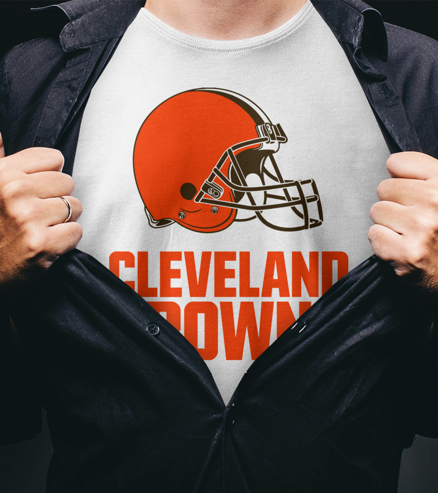 Cleveland Browns Football Team Helmet T-Shirt