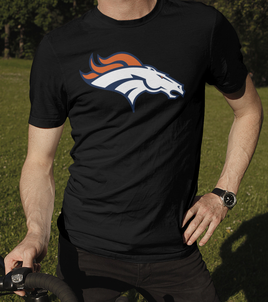 Denver Broncos Football Team Logo Design For Fans T-Shirt