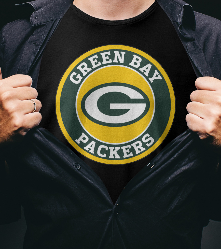 Green Bay Packers Football Team Circle T-Shirt