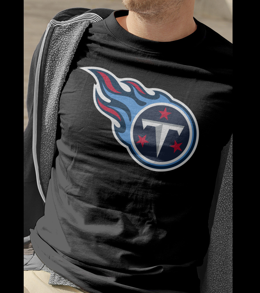 Tennessee Titans Football Team Symbol With Iconic T-Shirt