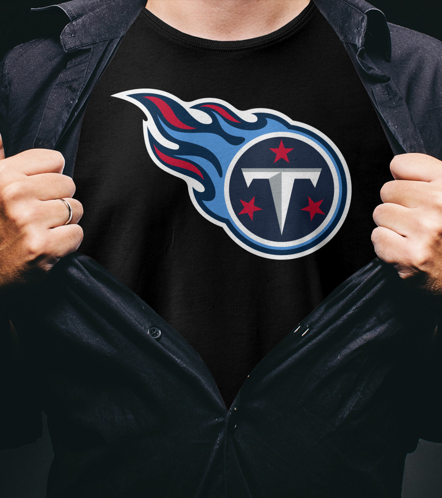 Tennessee Titans Football Team Symbol With Iconic T-Shirt