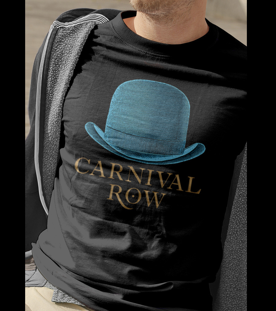 Carnival Row Blue Bowler Hat T-Shirt