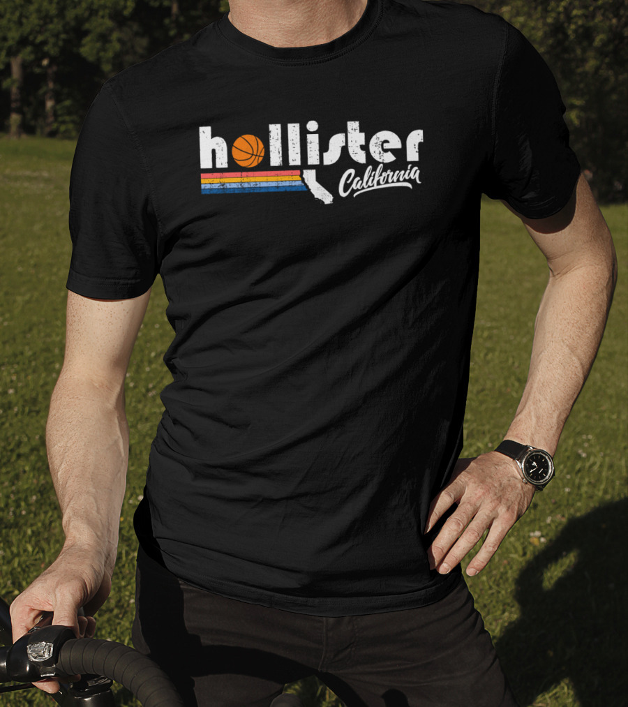 Hollister Basketball California Vintage 1980 Retro T-Shirt