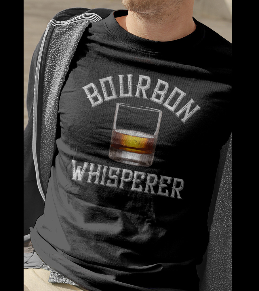 Bourbon Whisperer Whiskey Sayings Drinking Glass T-Shirt