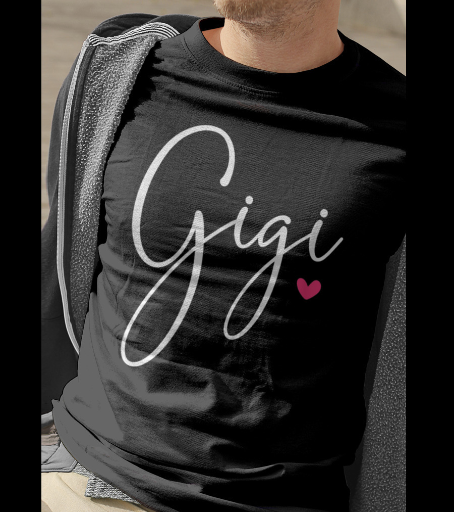 Gigi Grandma Christmas Birthday Heart T-Shirt