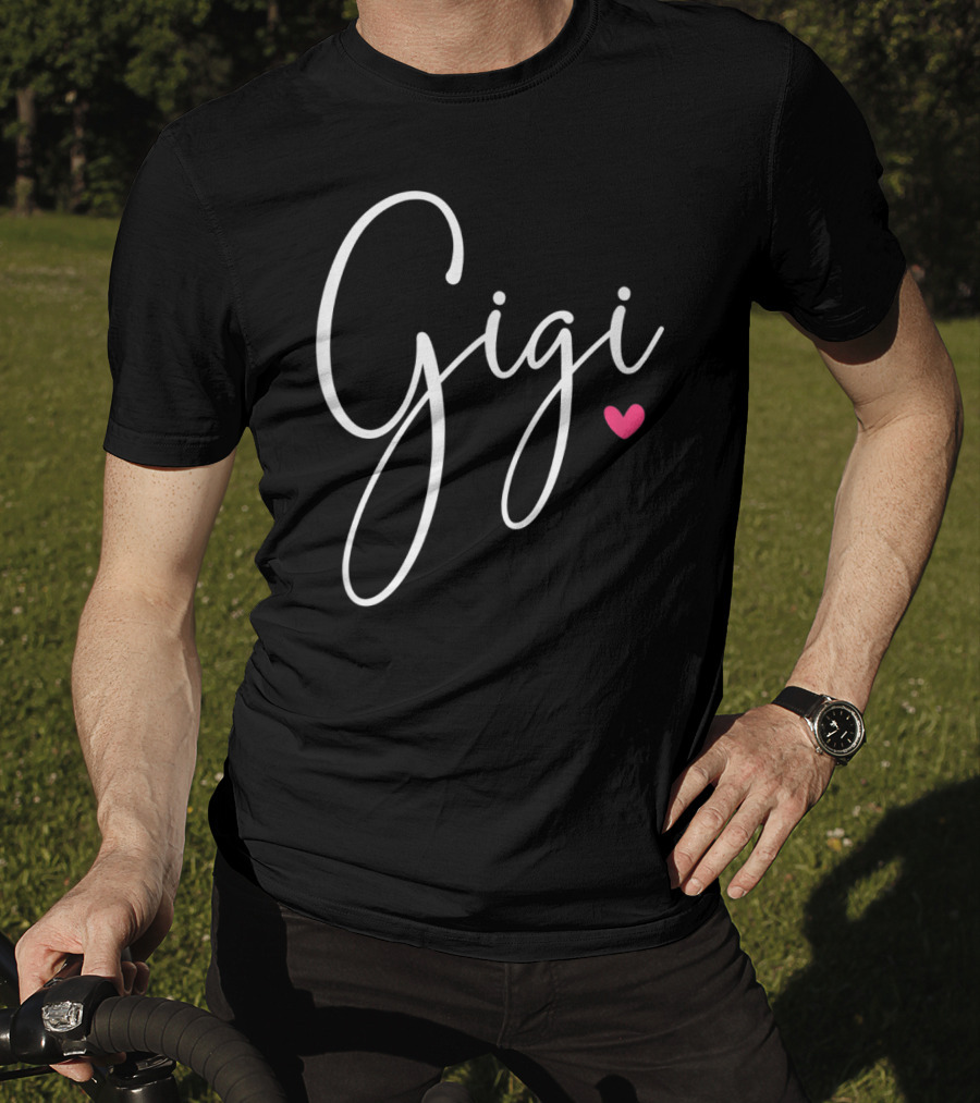 Gigi Grandma Christmas Birthday Heart T-Shirt