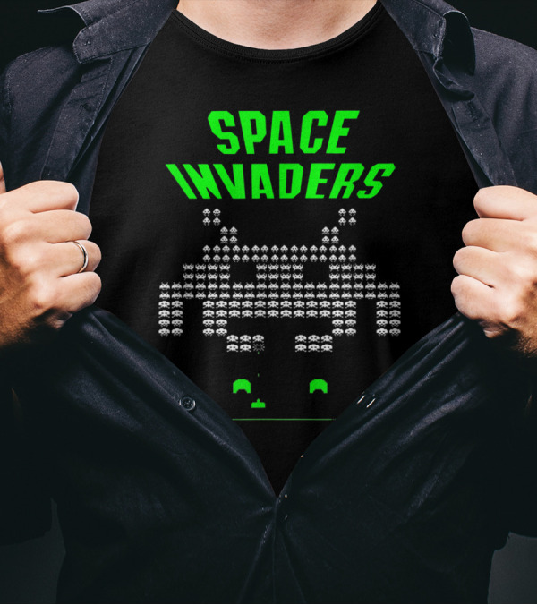 Space Invaders Arcade 80s Video Game Alien Retro T-Shirt