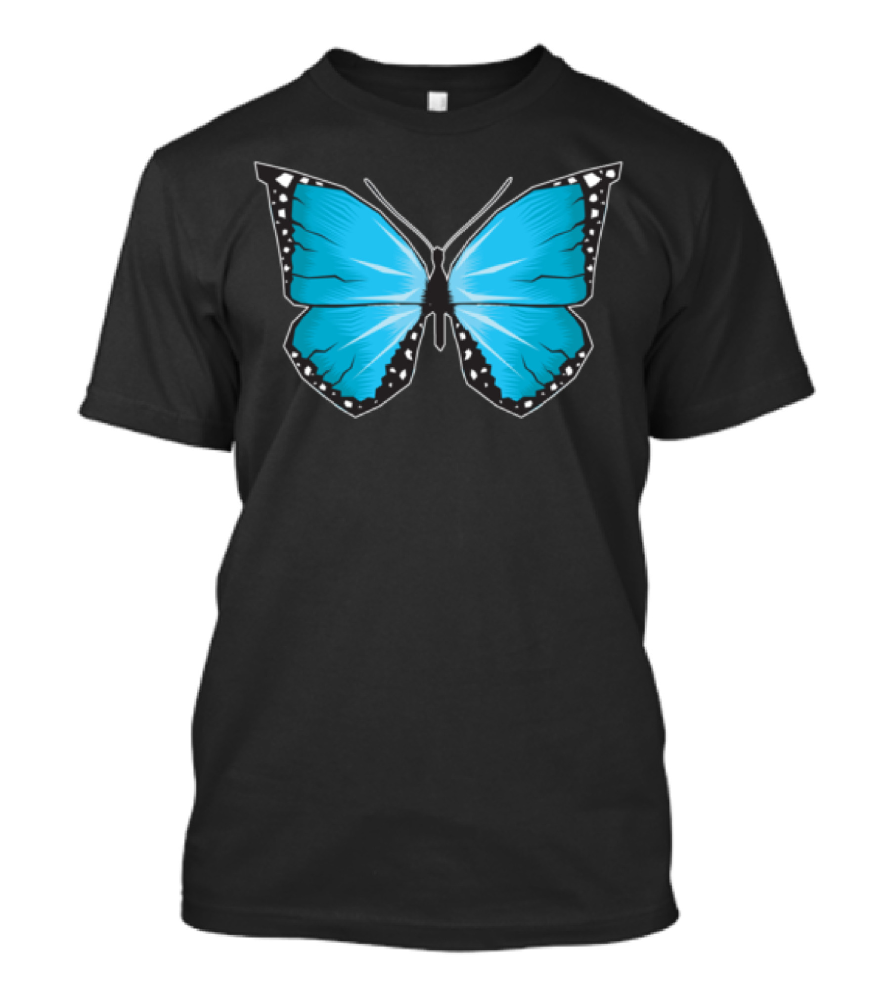 Blue Butterfly Aesthetic Soft Grunge T-Shirt