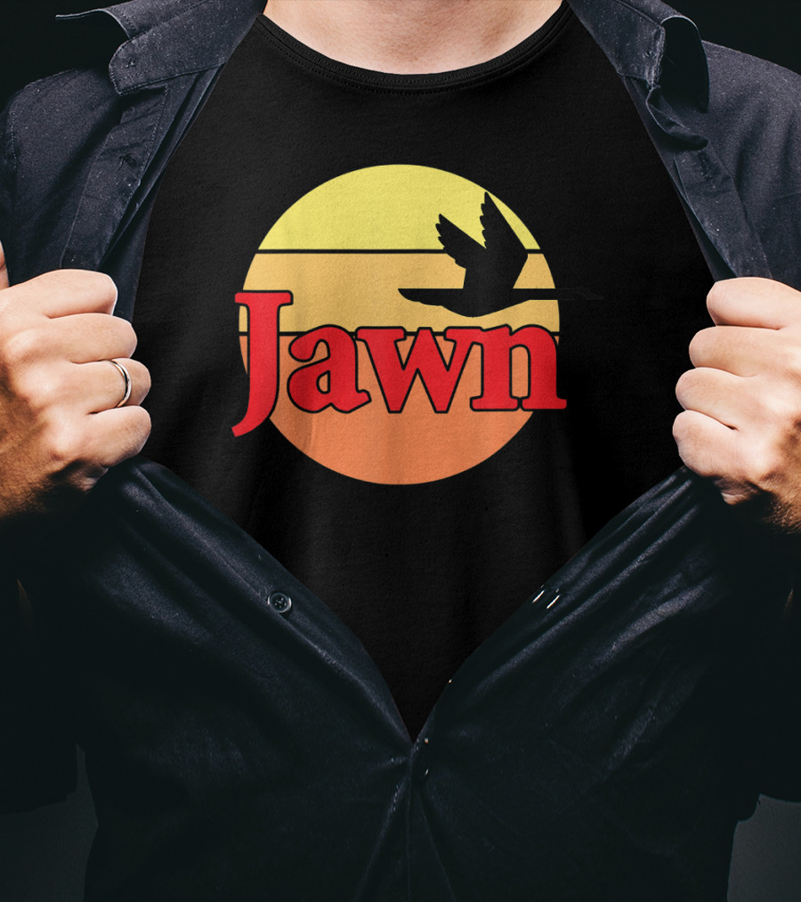 Wawa Jawn Sunset Silhouette Bird T-Shirt