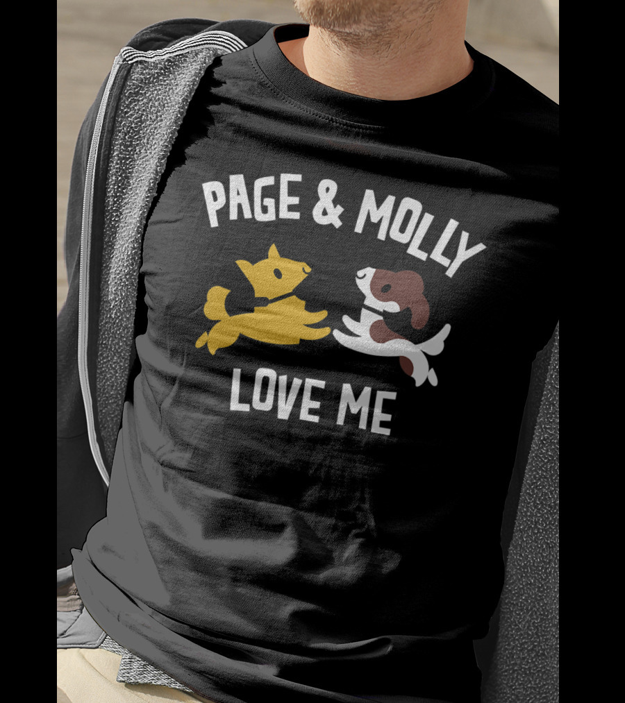 Page And Molly Love Me Kids Dog T-Shirt