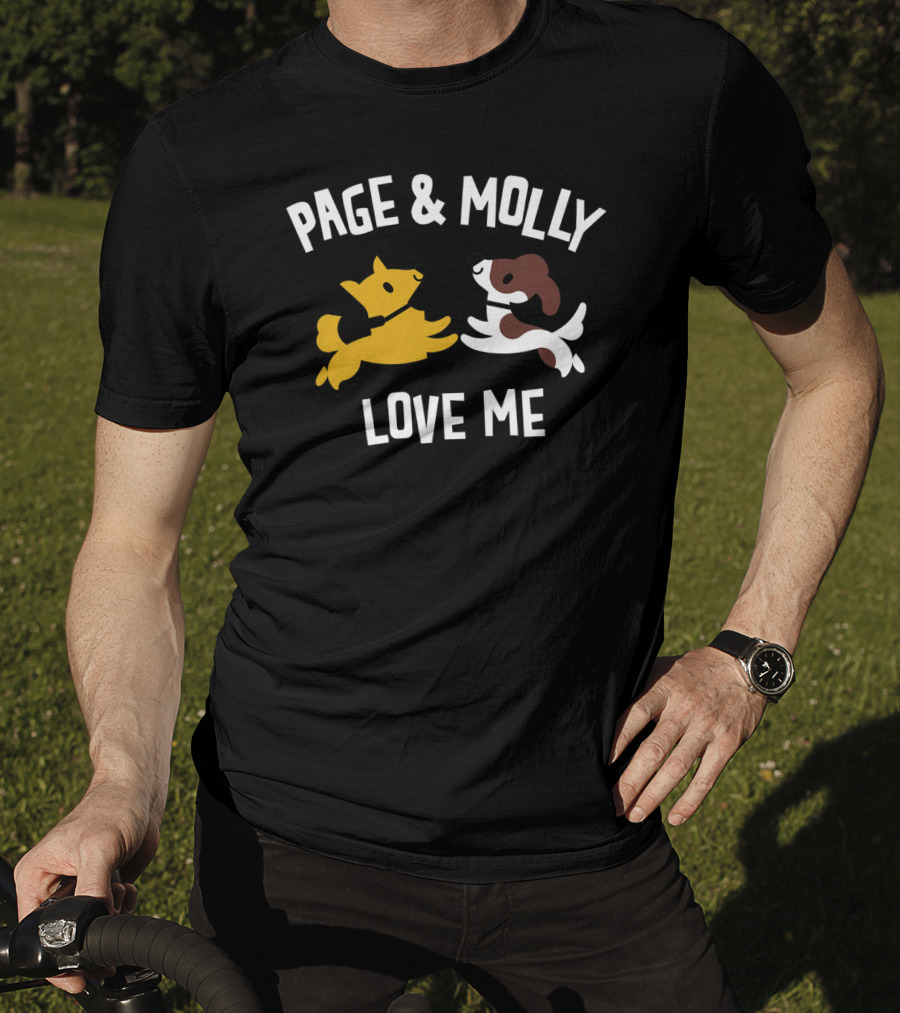 Page And Molly Love Me Kids Dog T-Shirt