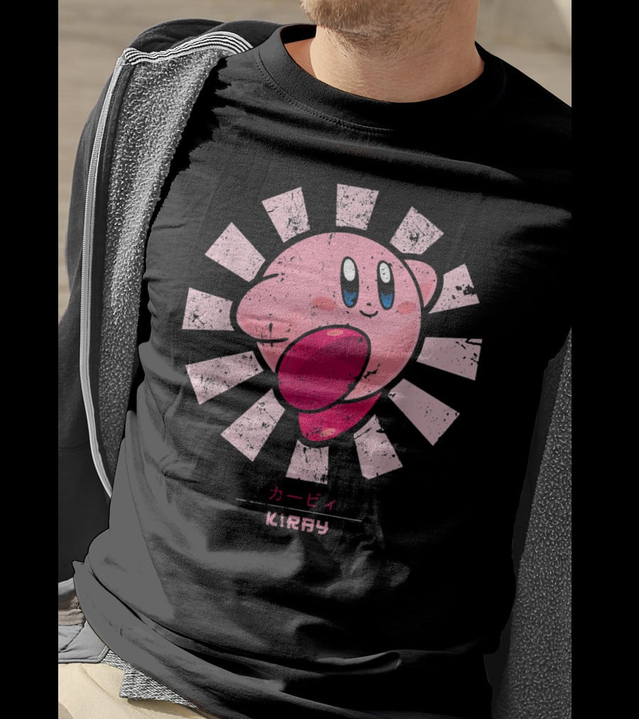 Kirby KIRBY Retro Style Burst T-Shirt