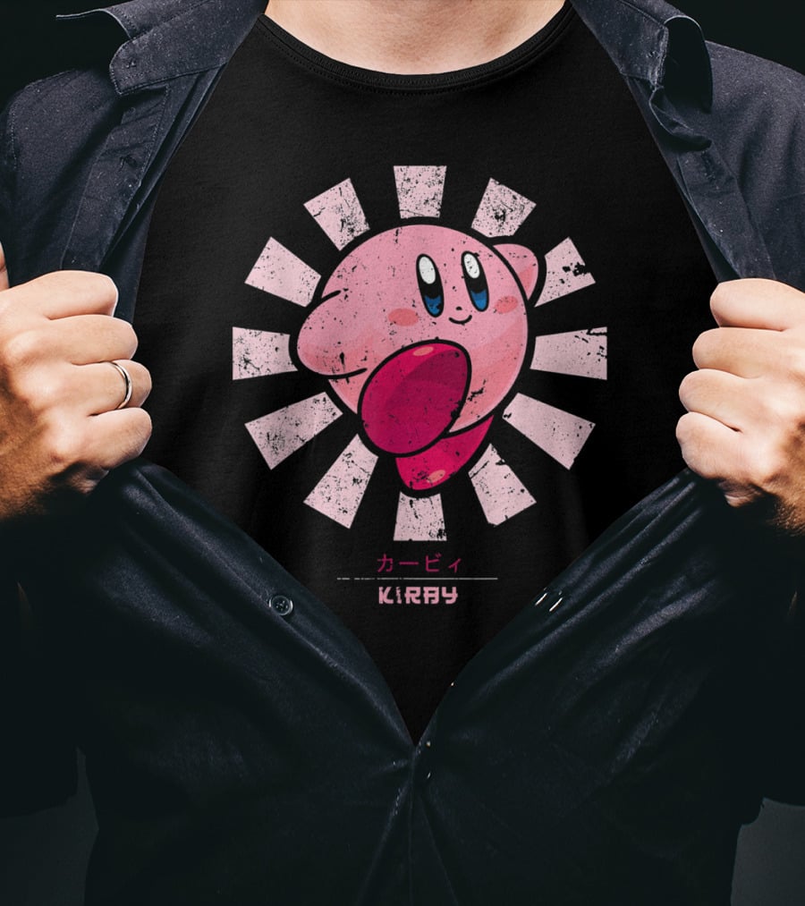 Kirby KIRBY Retro Style Burst T-Shirt