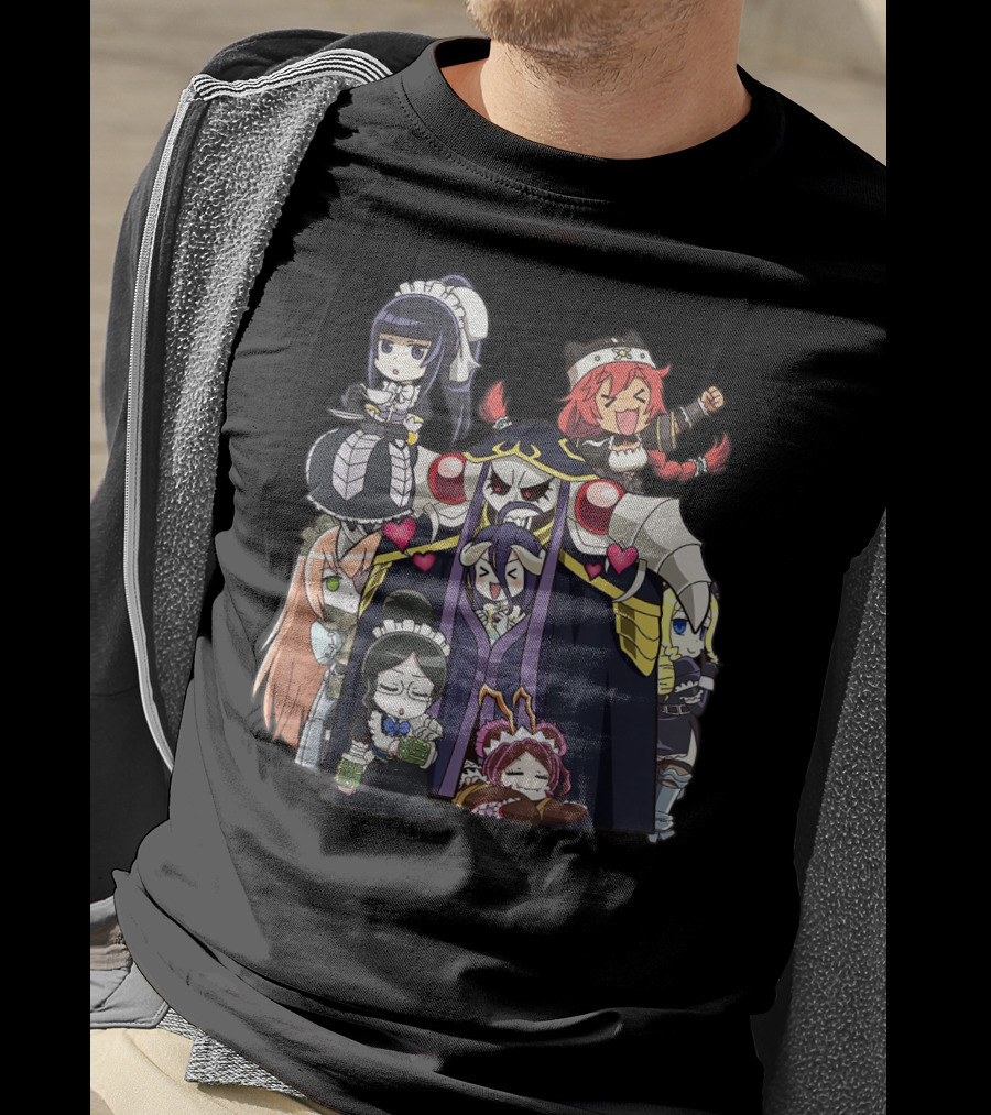 Overlords Anime Chibi Characters Group T-Shirt