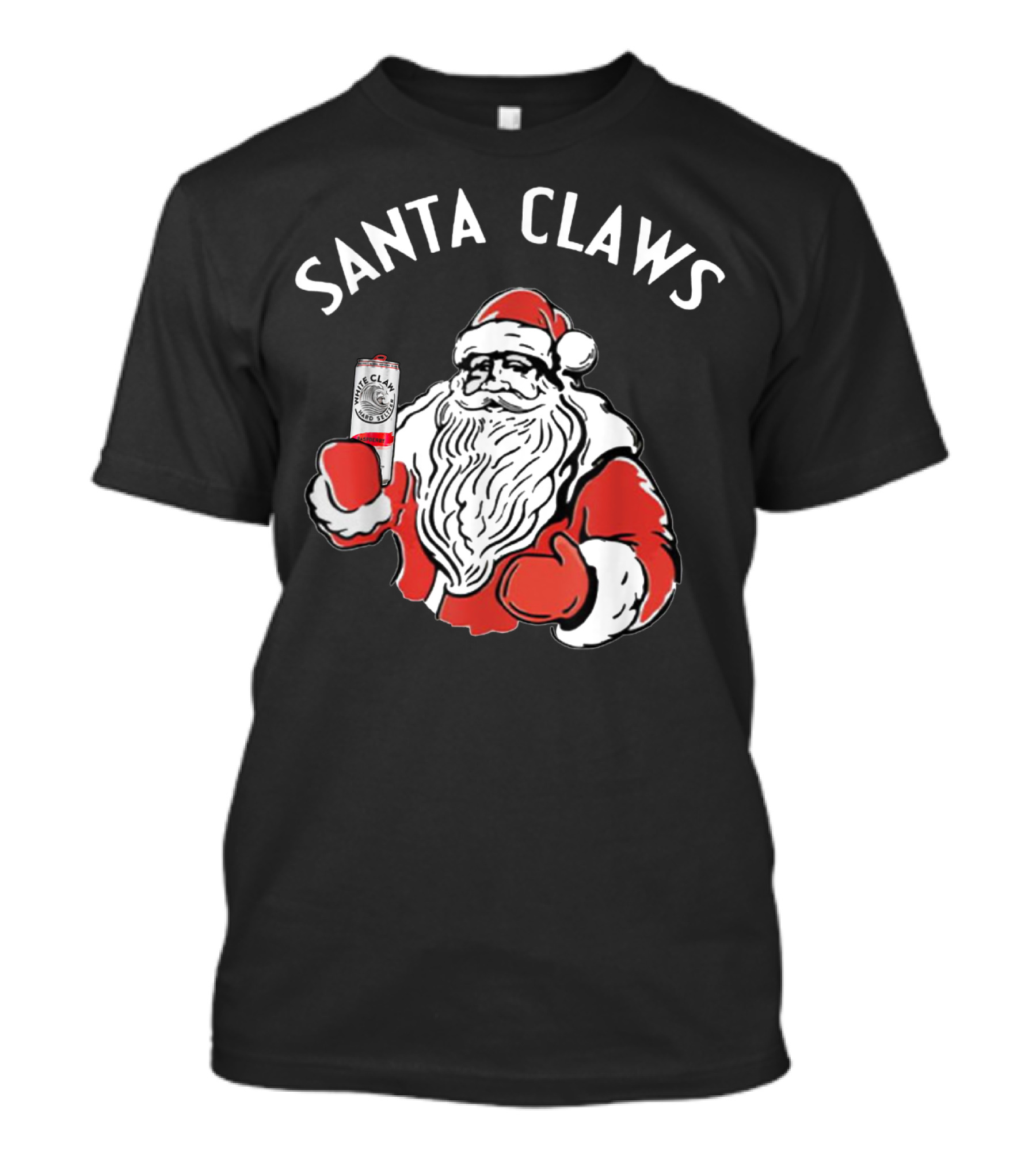 Santa Claws Christmas White Claw Santa T-Shirt
