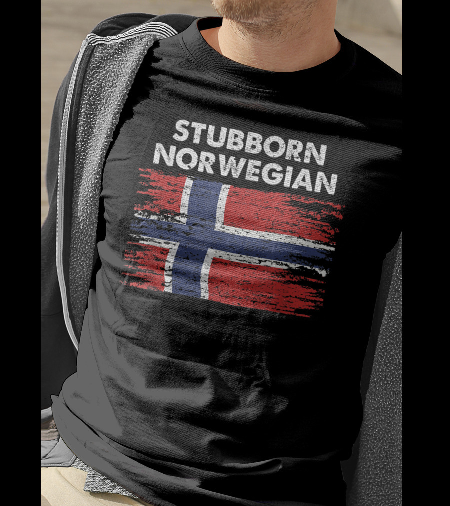 Stubborn Norwegian Vintage Flag T-Shirt