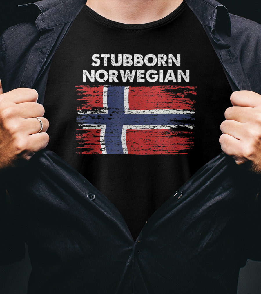 Stubborn Norwegian Vintage Flag T-Shirt