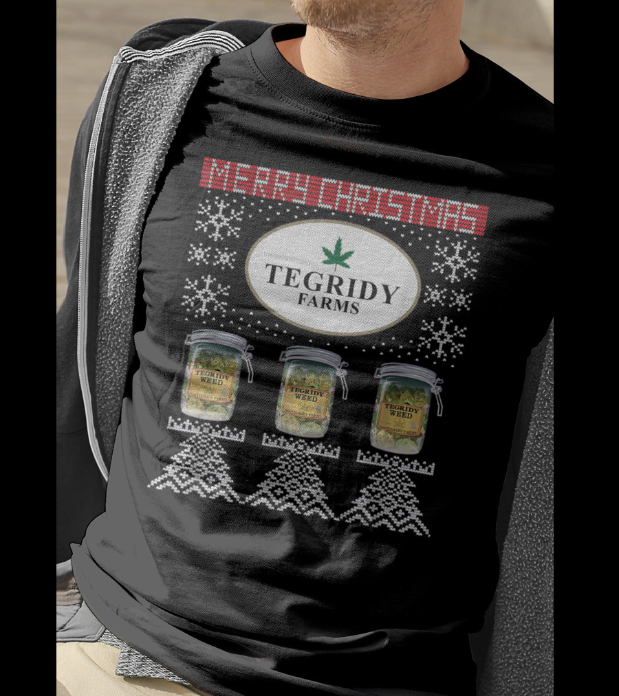 Merry Christmas Tegridy Farms Weed Ugly Christmas Special T-Shirt
