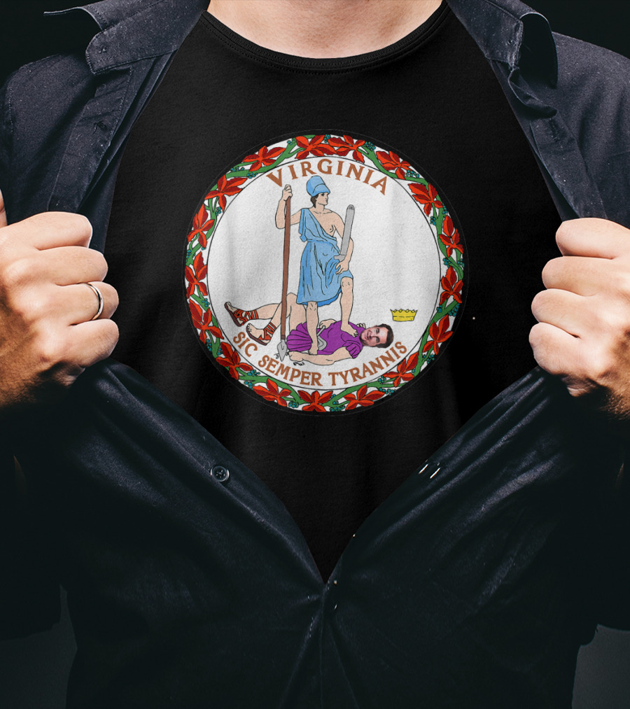 Virginia Sic Semper Tyrannis Seal Governor Northam T-Shirt