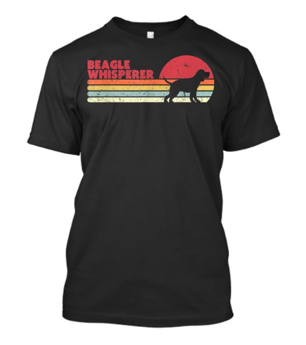 Beagle Whisperer Retro Sunset T-Shirt