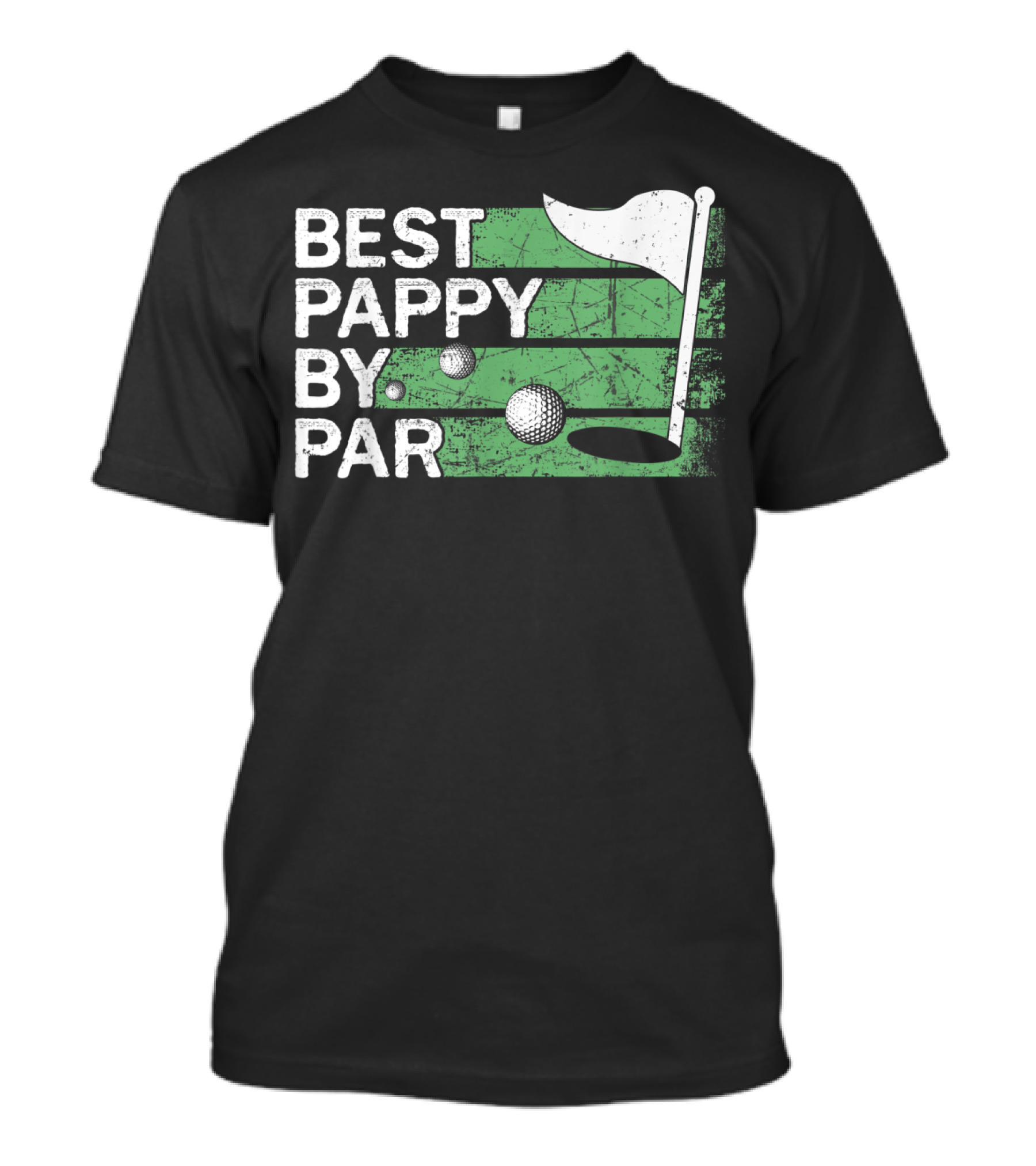 Best Pappy By Par Golf Flag And Ball T-Shirt