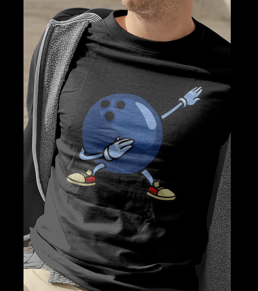 Bowling Ball Dab Youth Alley Pin Mom T-Shirt