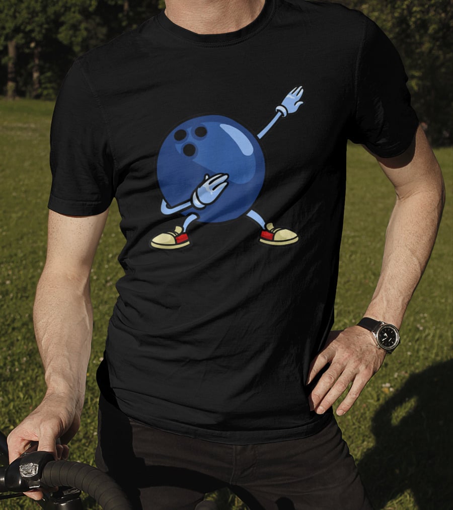 Bowling Ball Dab Youth Alley Pin Mom T-Shirt