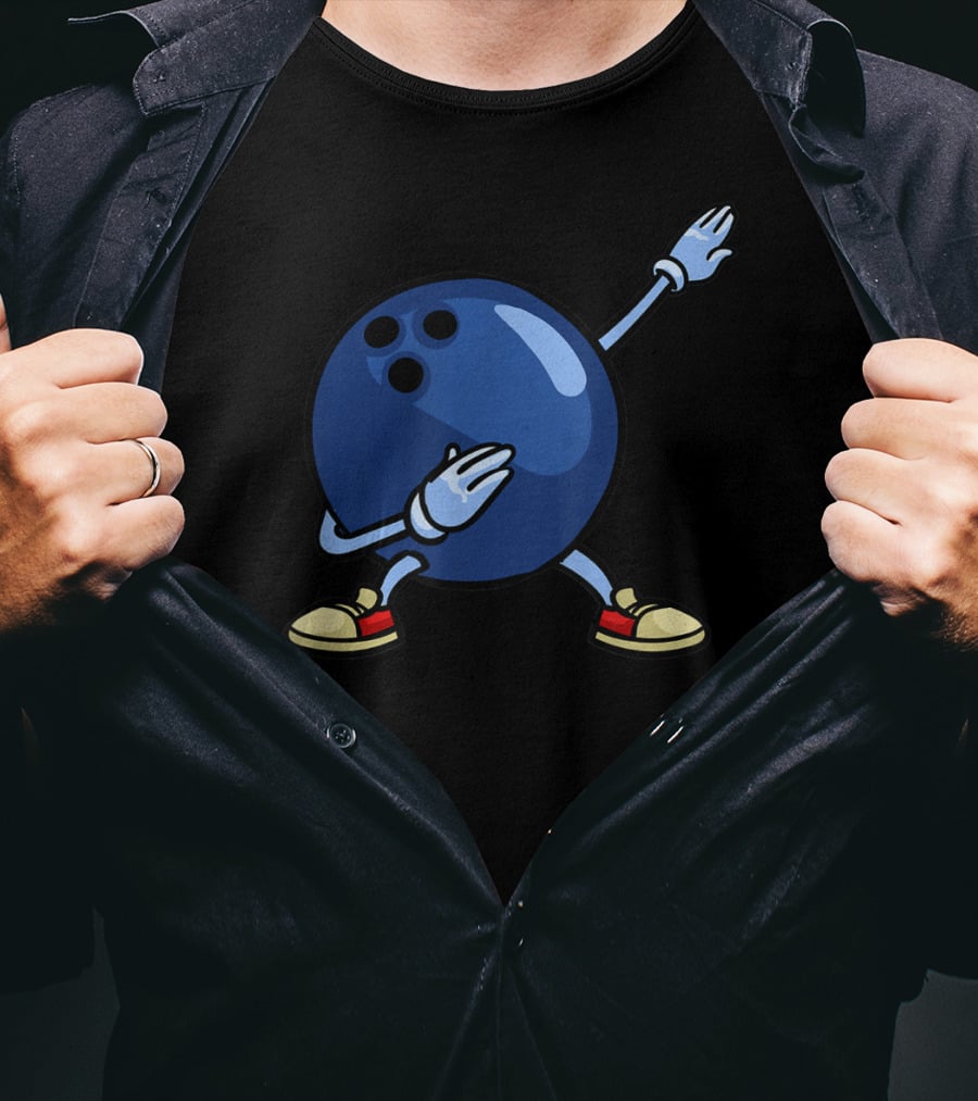 Bowling Ball Dab Youth Alley Pin Mom T-Shirt