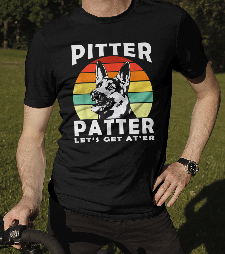 Pitter Patter Let's Get At'er Dog Rainbow T-Shirt
