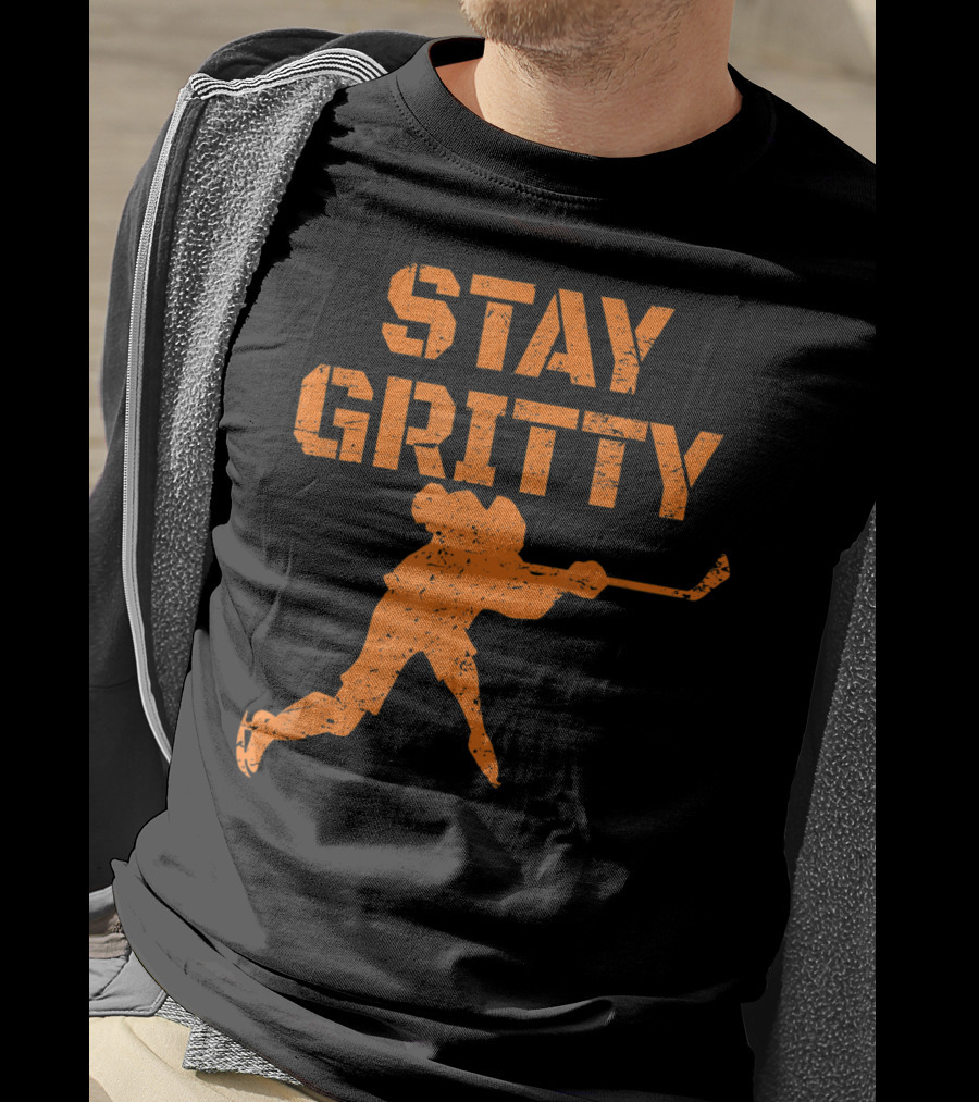 STAY GRITTY Ice Hockey Philly Player T-Shirt
