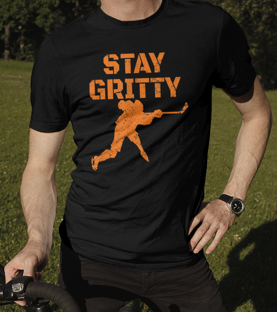 STAY GRITTY Ice Hockey Philly Player T-Shirt
