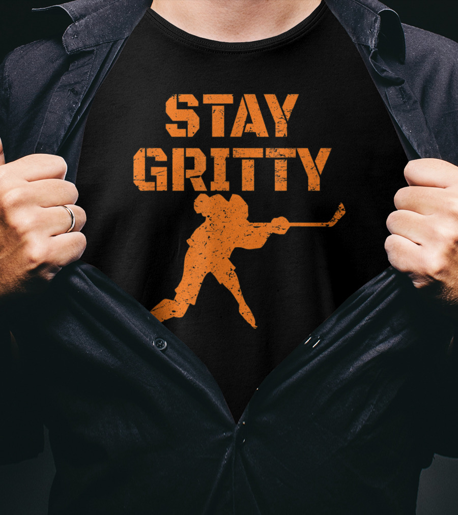 STAY GRITTY Ice Hockey Philly Player T-Shirt