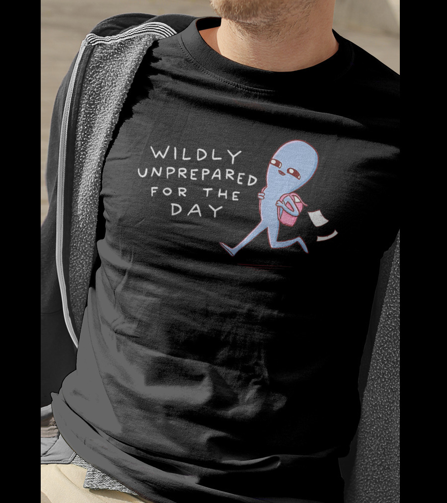 Wildly Unprepared For The Day Alien Backpack Running T-Shirt