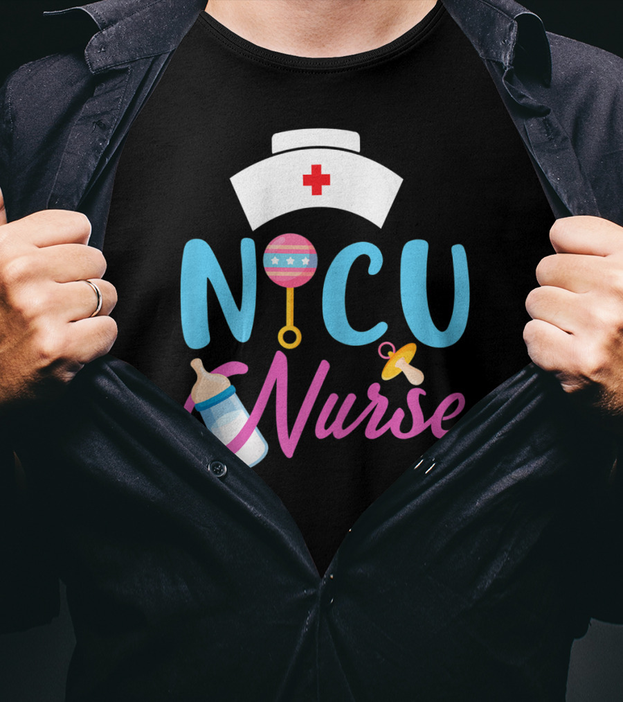 NICU Nurse Newborn Baby Care Essentials T-Shirt