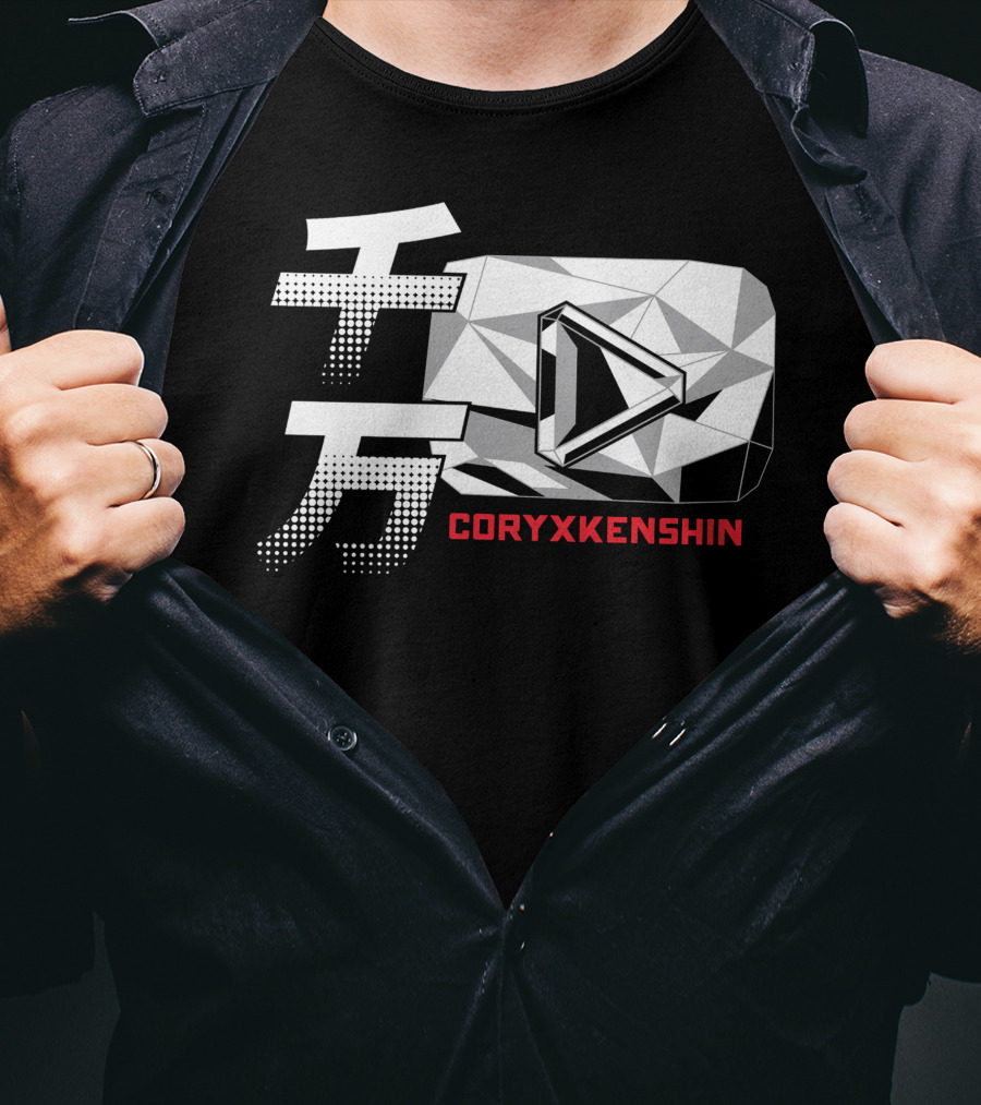 Coryxkenshin Diamond Play Button Logo T-Shirt