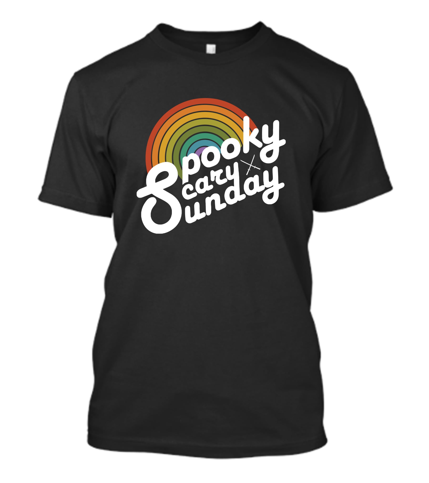 Spooky Scary Sunday Retro T-Shirt