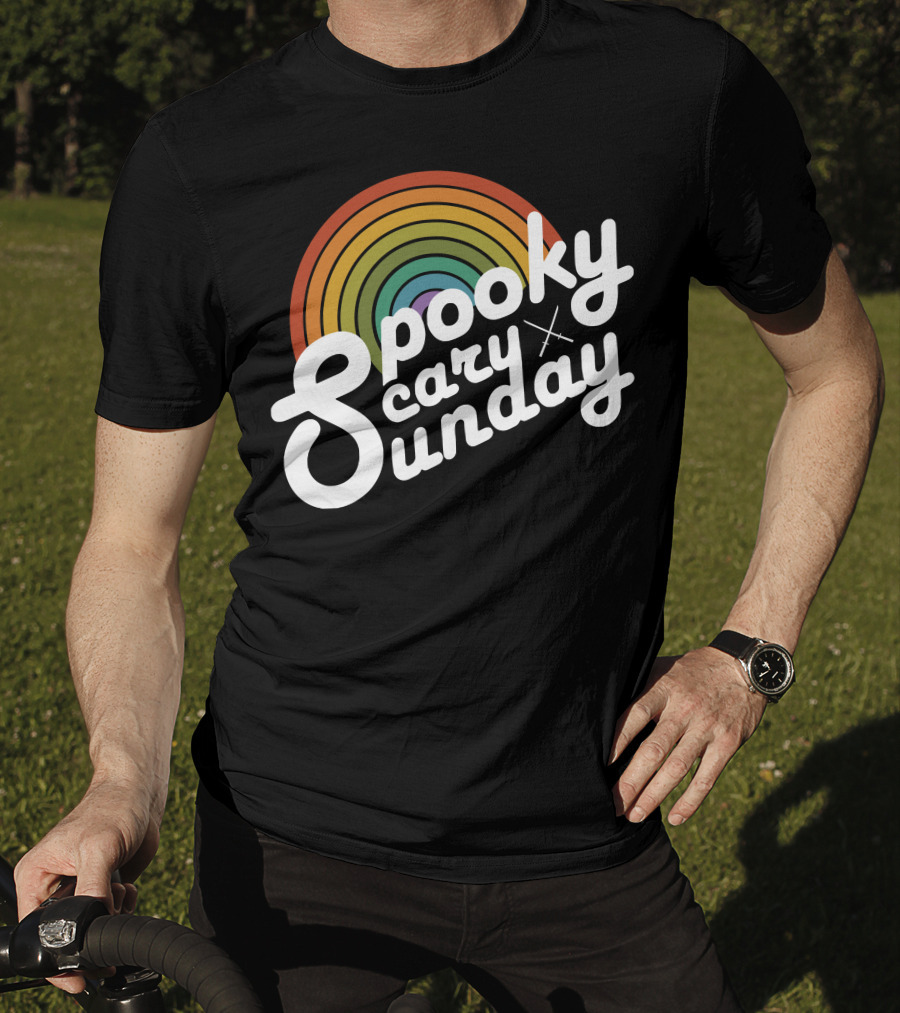 Spooky Scary Sunday Retro T-Shirt