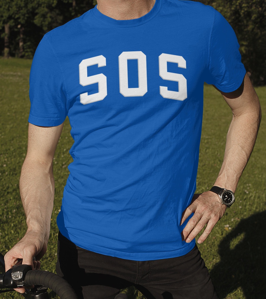 SZA SOS Bold Blue Athletic T-Shirt