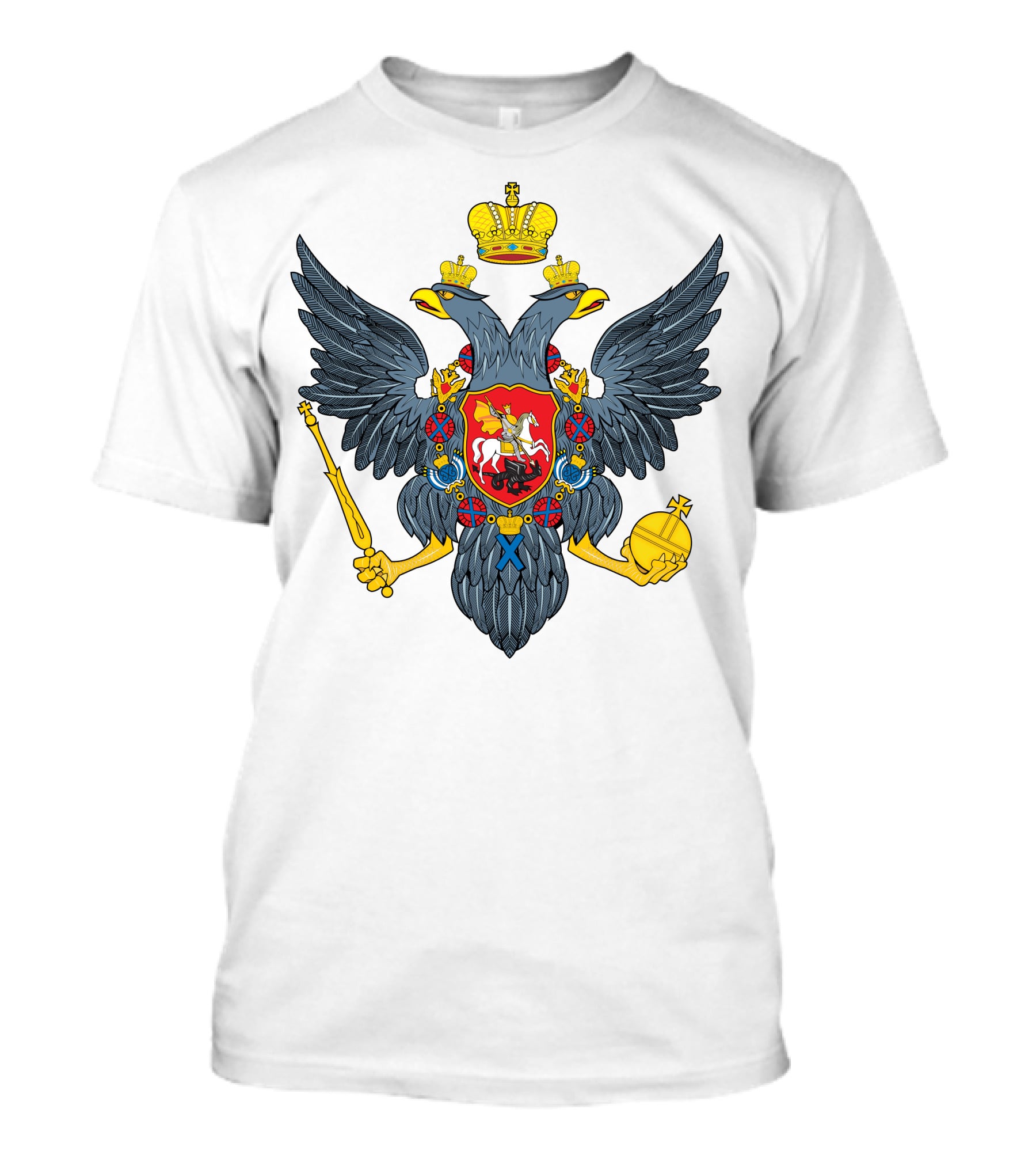 Coat Of Arms Of Russia Double-Headed Eagle Emblem T-Shirt