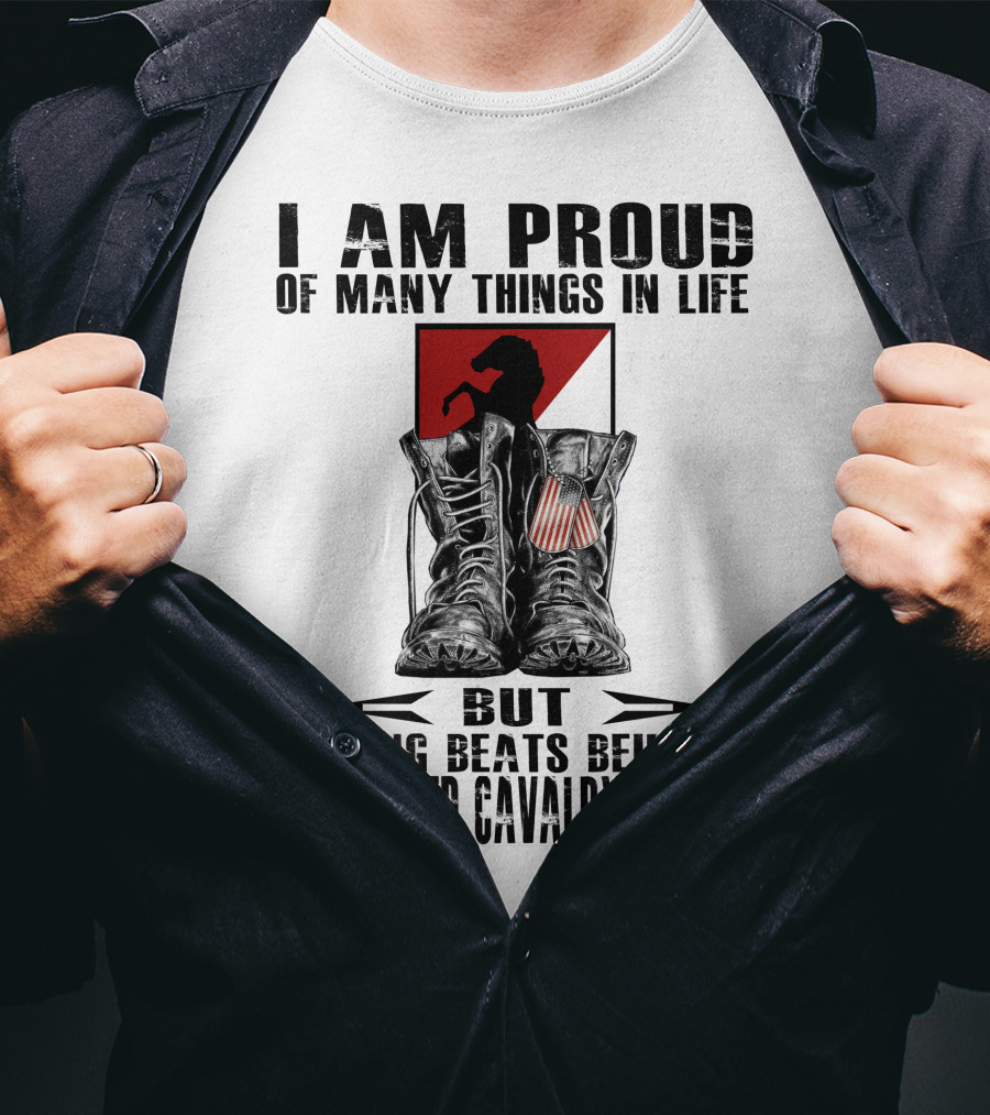 I Am Proud Of Many Things In Life But Nothing Beats Being An 11Th Armored Cavalry Regiment T-Shirt