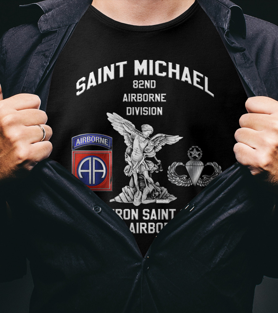 Saint Michael 82Nd Airborne Division Patron Saint Of The Airborne T-Shirt