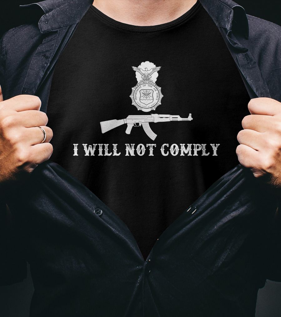 I Will Not Comply Rifle Seal T-Shirt