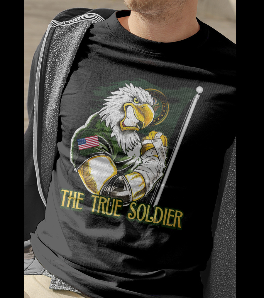 The True Soldier United States Eagle Flag Patch T-Shirt