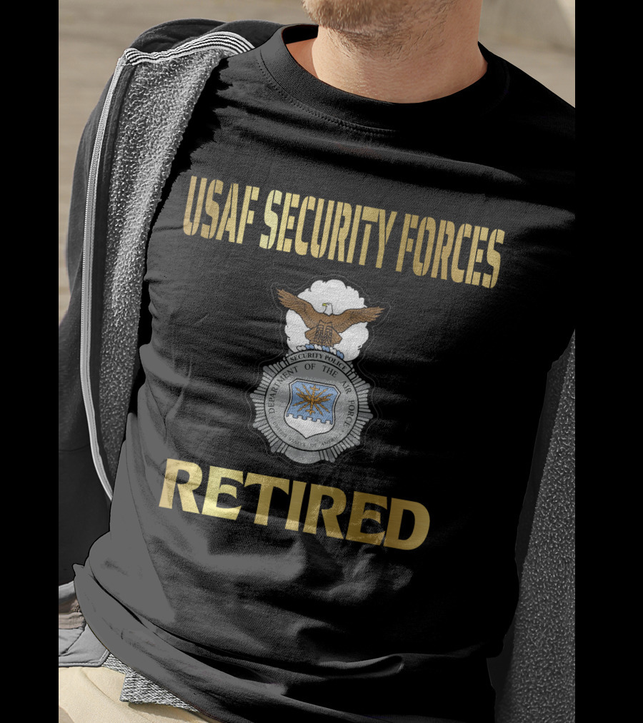 Usaf Security Forces Retired T-Shirt