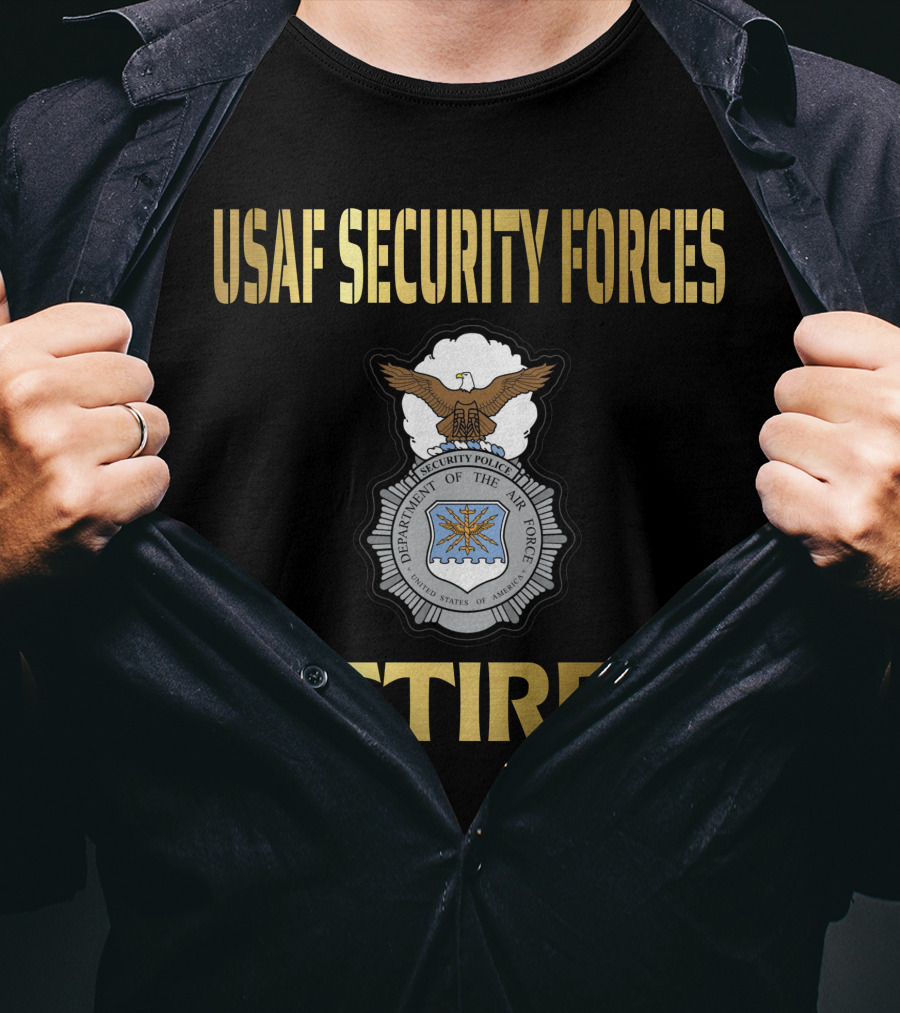Usaf Security Forces Retired T-Shirt
